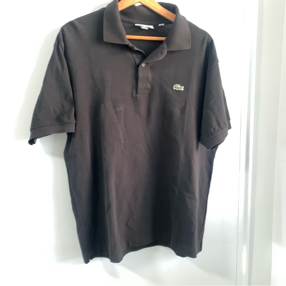 Lacoste Men's Black Polo Shirt Size XL